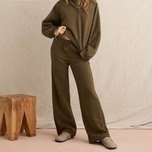RHYTHM Everyday Fleece Pant Dark Olive